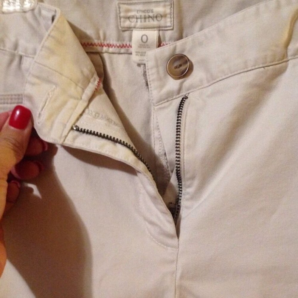 Chico's Chino Pants Size 0 beige Tan